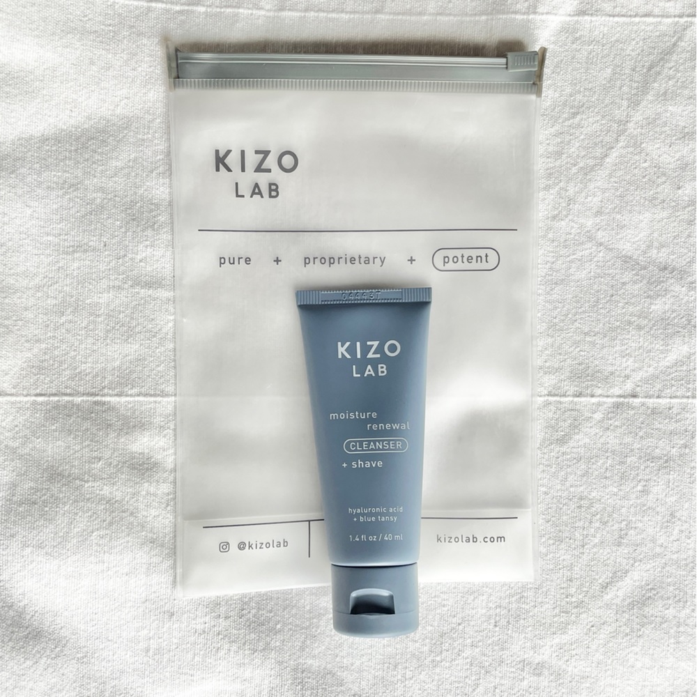 KIZO LAB | Men's Moisture Renewal Cleanser & Shave Cream New 1.4 Fl Oz